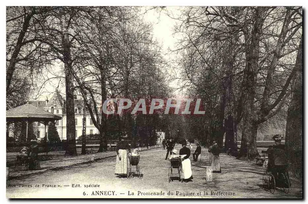 ANNECY — Die Promenade du Paquier und die Präfektur — Edit. spéciale - Vorderseite