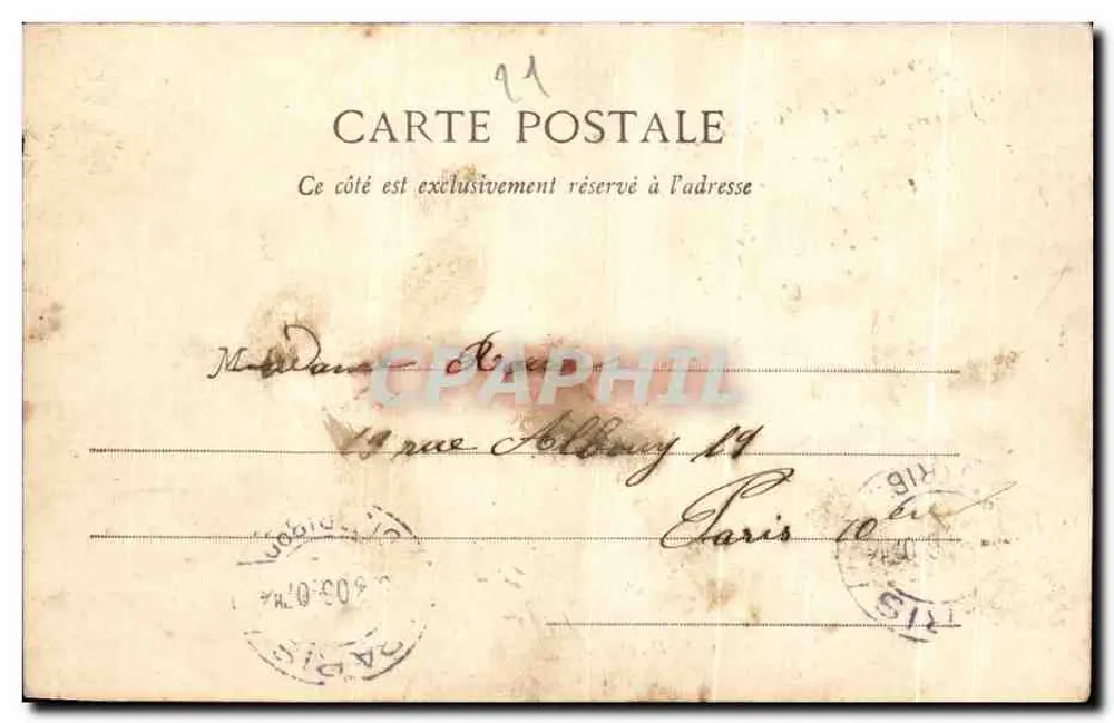 Dijon - Monument Carnot — E. N., editora — n°9 - Verso
