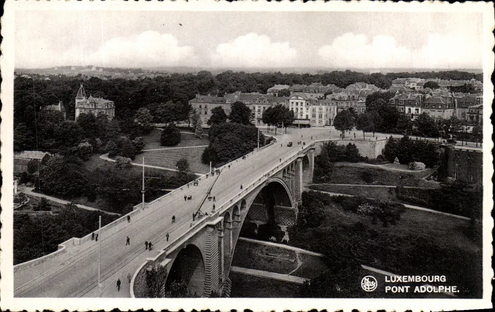 Luxemburgo — Ponte Adolphe — editor Nels - Frente