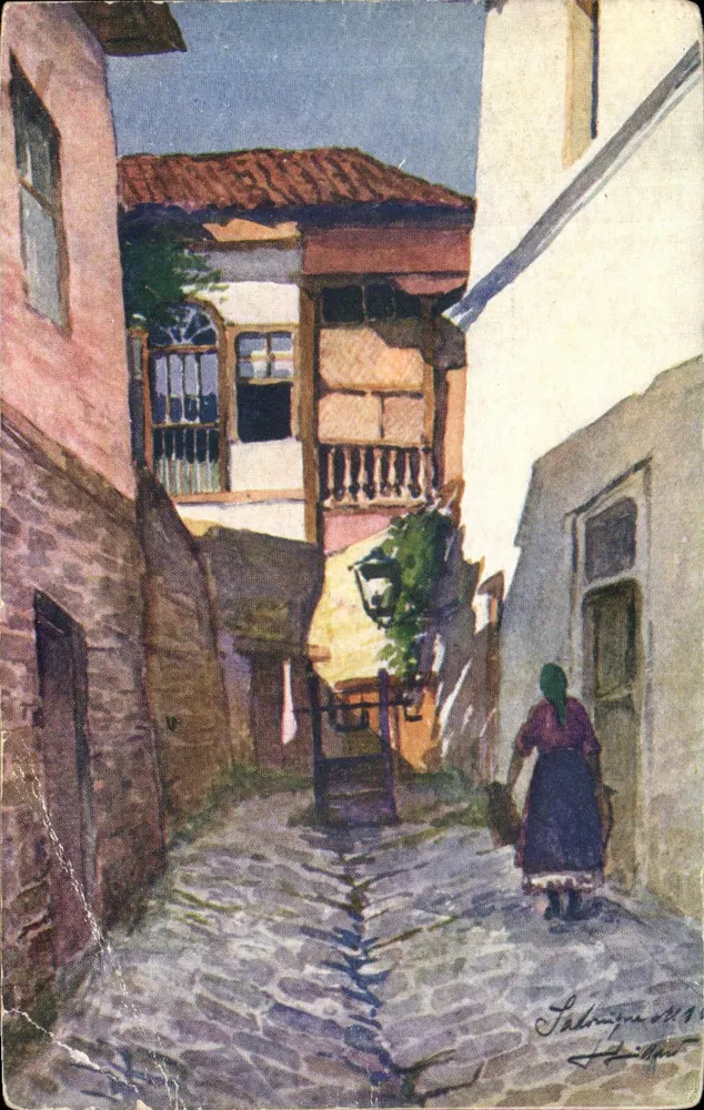 살로니카 — 우물의 골목길 — COLOR PARIS n°234 - 앞면