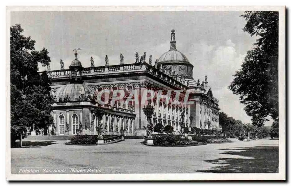 Potsdam-Sanssouci - Neues Palais — éditeur Verlag W. Kratz, Potsdam, n° 52631 - Recto