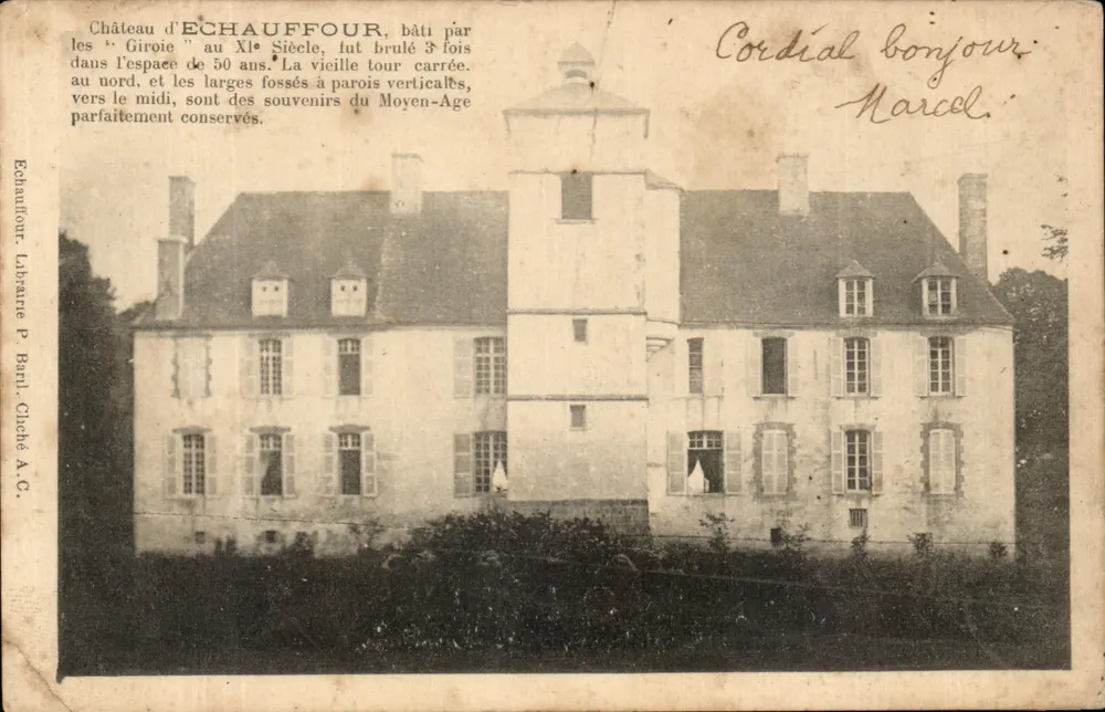 Castelo de Echauffour — editor Livraria P. Baril, cliché A.C. - Frente