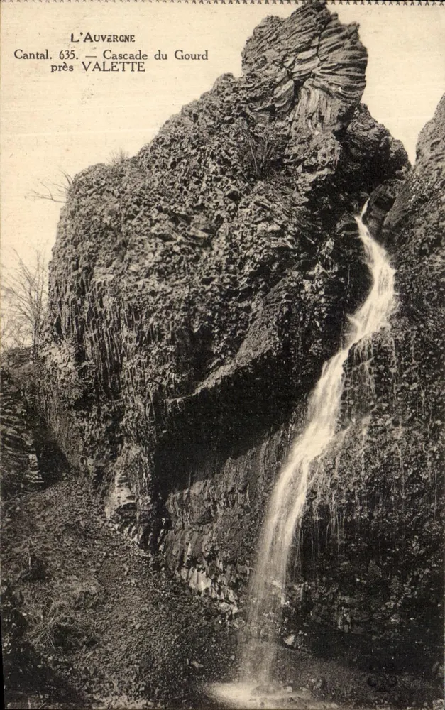 Wasserfall du Gourd nahe Valette — Auvergne, Cantal 635 - Vorderseite