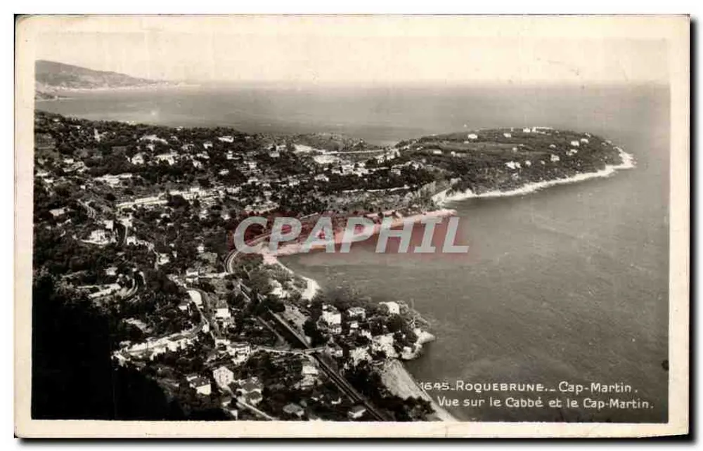 Roquebrune-Cap-Martin — Blick auf den Cabbé und Cap-Martin — Éditions La Cogne — n° 1645 - Vorderseite