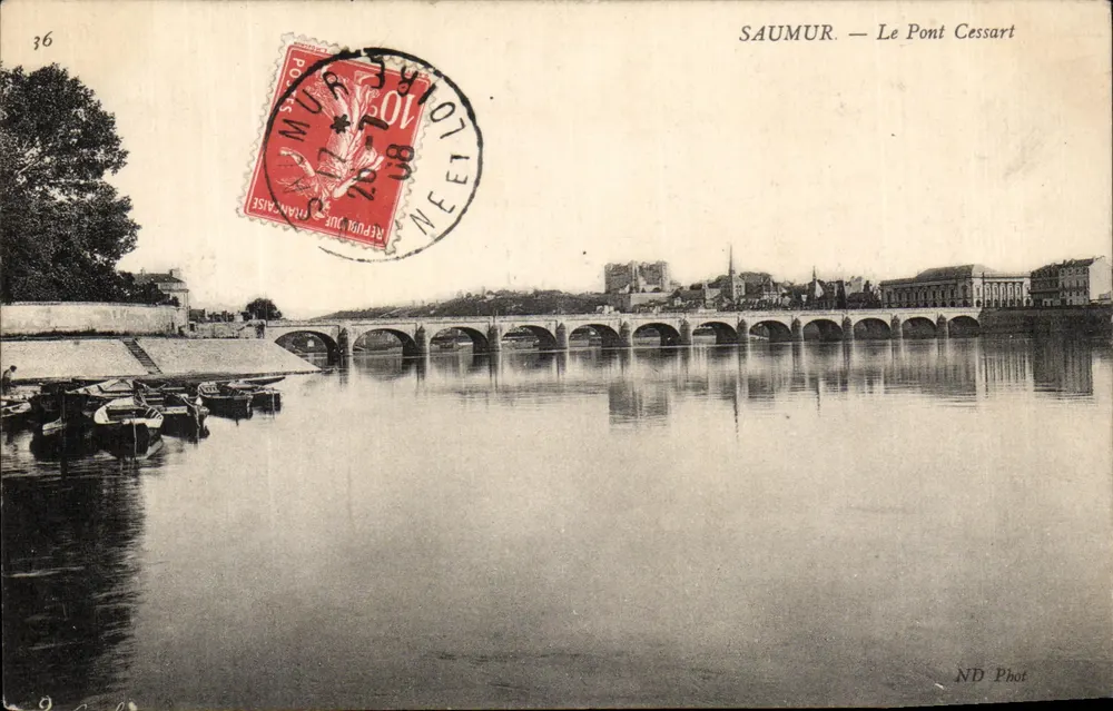 Saumur — O Ponte Cessart — ND Phot - Frente