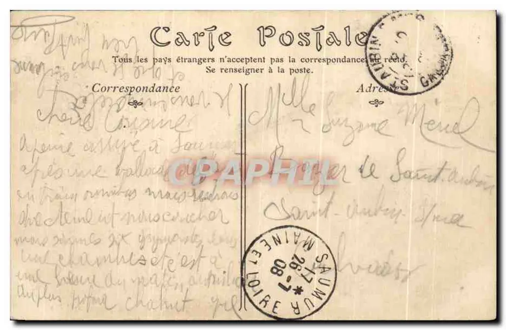 Saumur — O Ponte Cessart — ND Phot - Verso