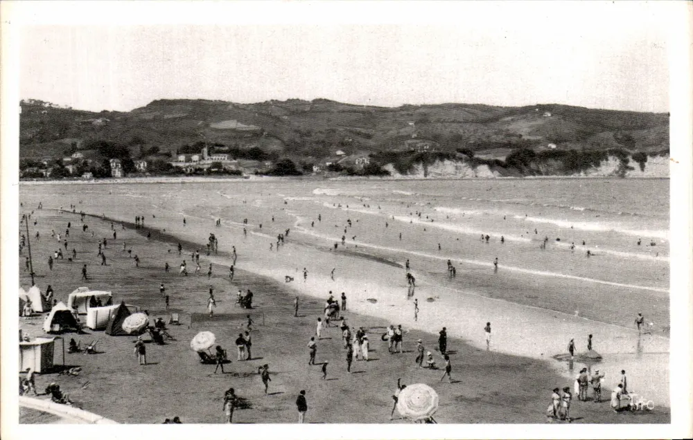 Hendaye — Vista geral da Praia — Les Éditions de Thoisy & Bernard - Bordeaux - Frente