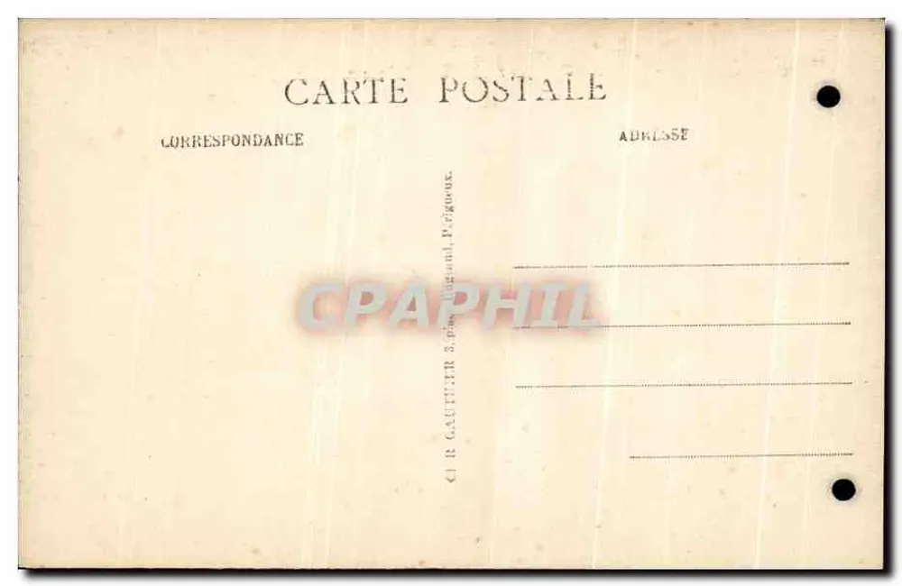 Höhle von Proumeyssac — Kalksteinfelsen und Stalaktiten — Verlag CIR R. Cautier, Périgueux - Rückseite