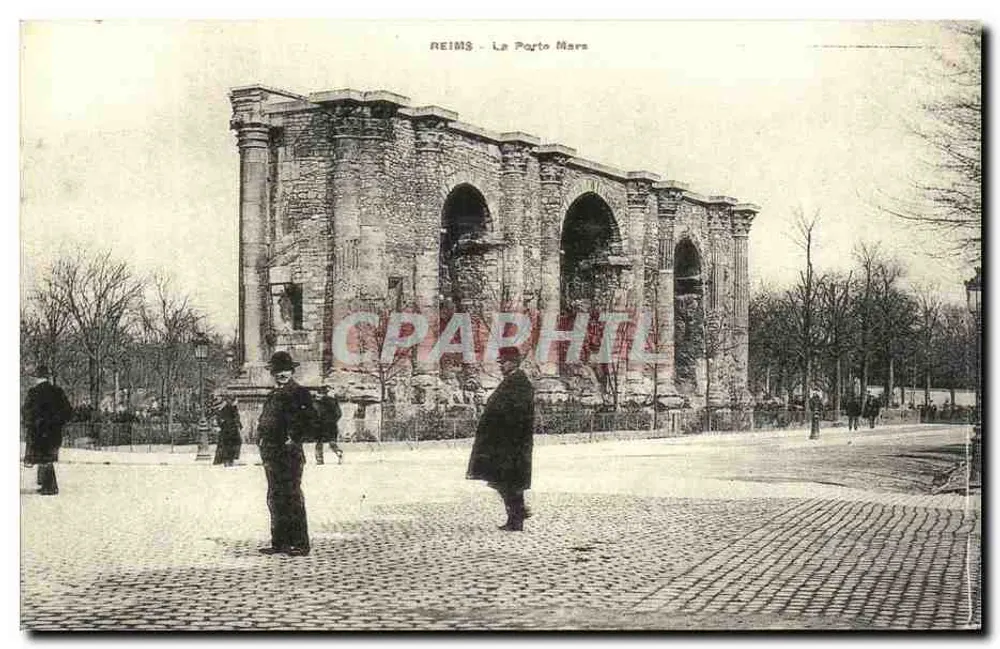 Reims - A Porta Mars — Arco de triunfo romano, editor Edito-Service SA, n° D2 465 - Frente