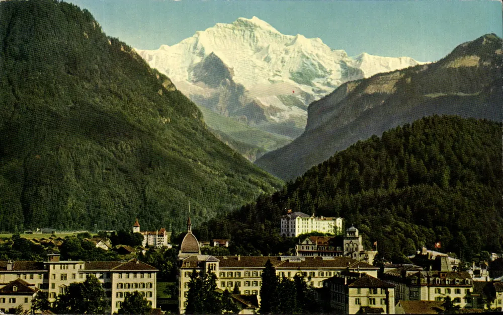 इंटरलैकन — जंगफूरा 4158 मीटर — रंगीन फोटो स्टंप & कंपनी, इंटरलैकन, क्रमांक 9 - आगे