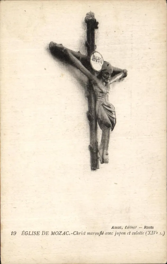 Kirche von Mozac — Christus mit Robe und Hut (14. Jahrhundert) — Aimat, Verlag — Riom - Vorderseite