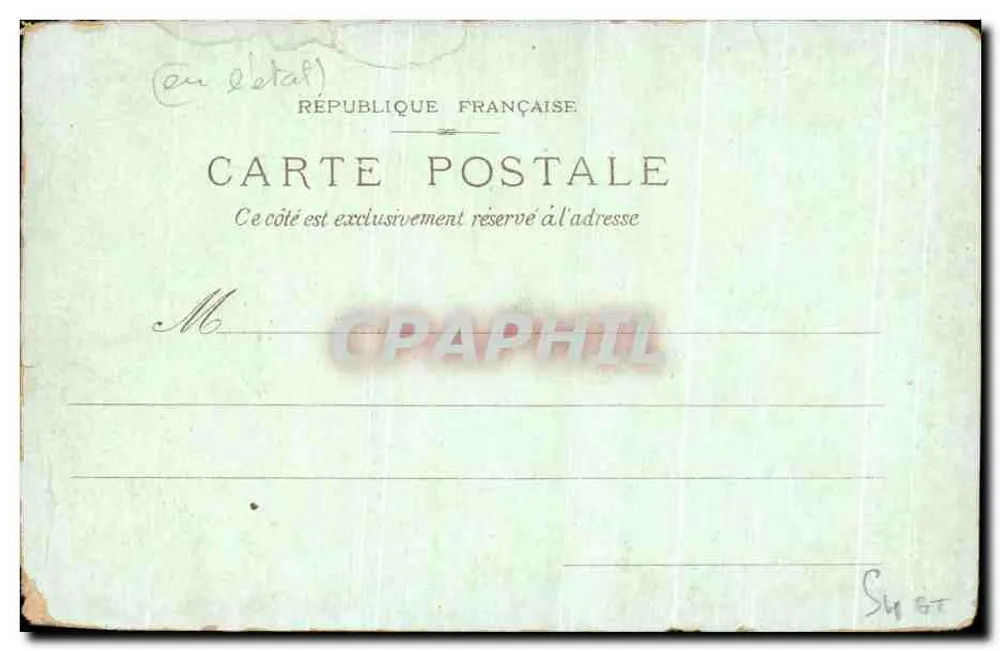 Paris — Das Palais de Justice und die Sainte-Chapelle — Verlag Curnons-Frères, Brüssel - Rückseite