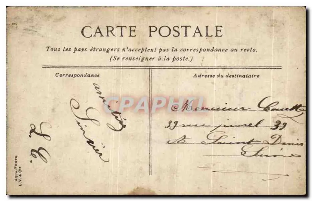 Paris. Jardins do Trocadéro — Lionie, editor n°729 - Verso
