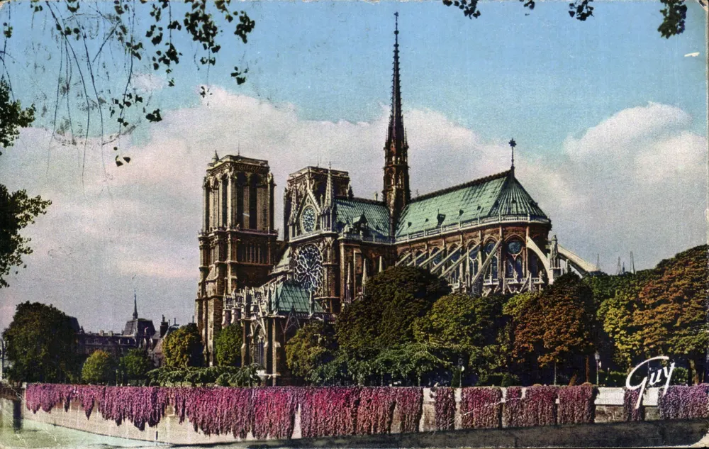 Notre-Dame de Paris — vista da catedral — editor Guy, n° 026 - Frente