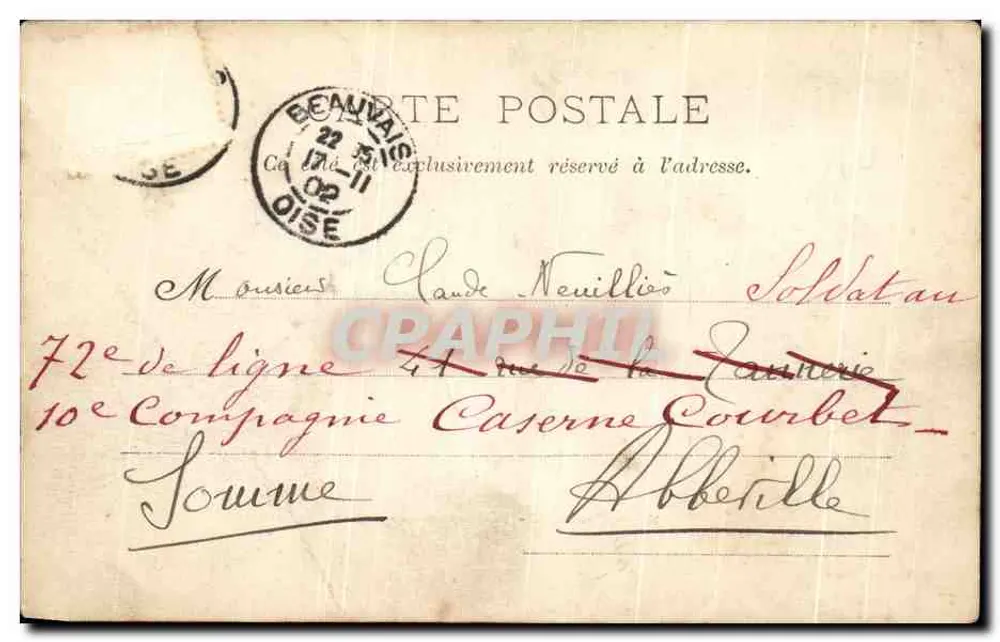 Beauvais — Institut Agricole des Frères — D. Richard, photo - Rückseite