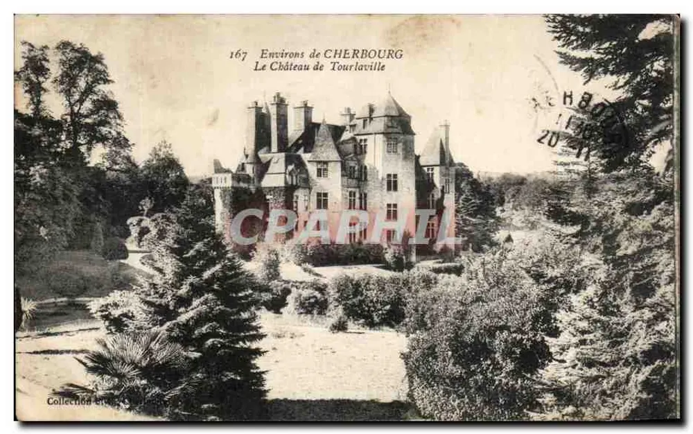 Schloss Tourlaville — Umgebung Cherbourg — Collection etudes Cartophil - Vorderseite