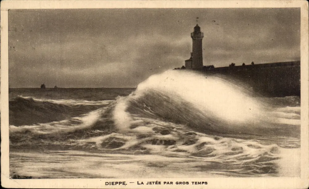 Dieppe — A ense de tempo forte — Editor desconhecido - Frente