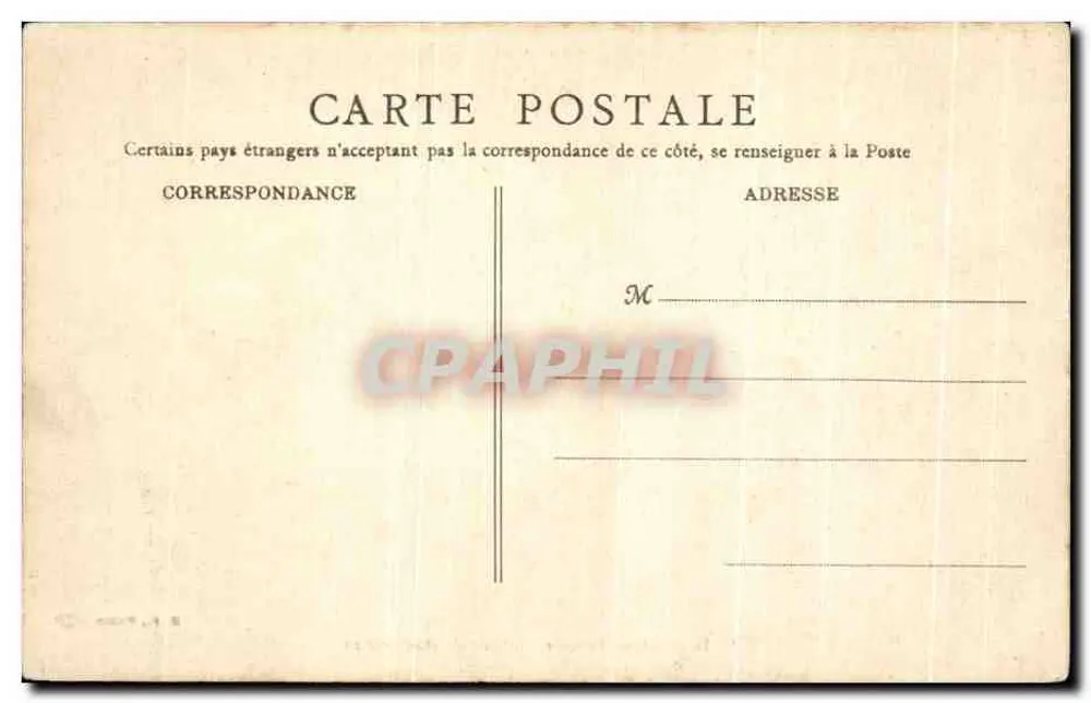 Rouen — Vista do Plateau de Bonsecours — B. F., Paris - Verso