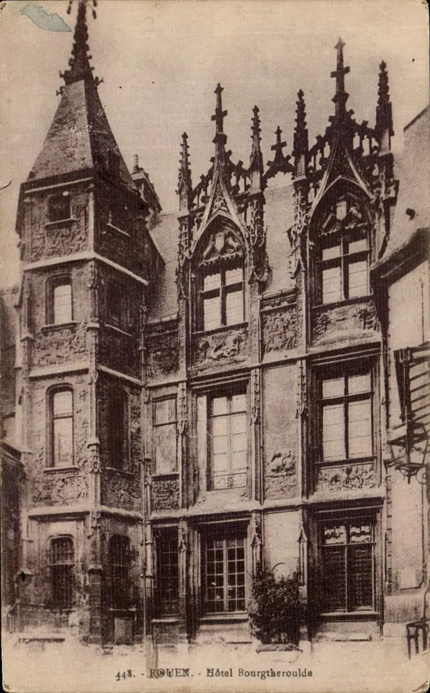 Rouen - Hotel Bourgtheroulde — uitgever La Cigogne, n° 448 - Voorkant