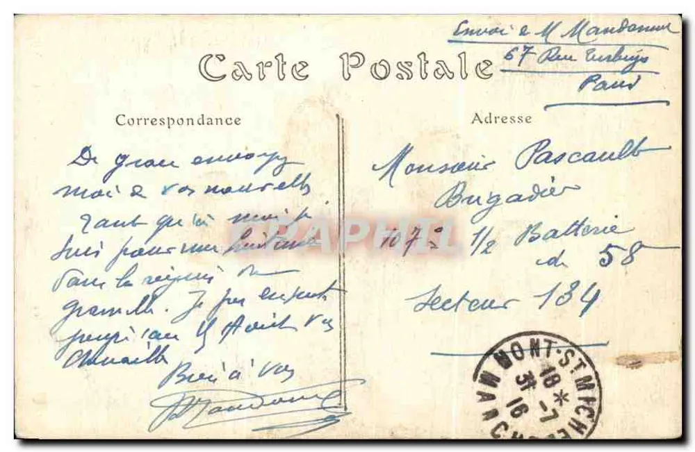 Mont Saint-Michel — Das Haus Du Guesclin — Verlag ND, Nr. 33 - Rückseite