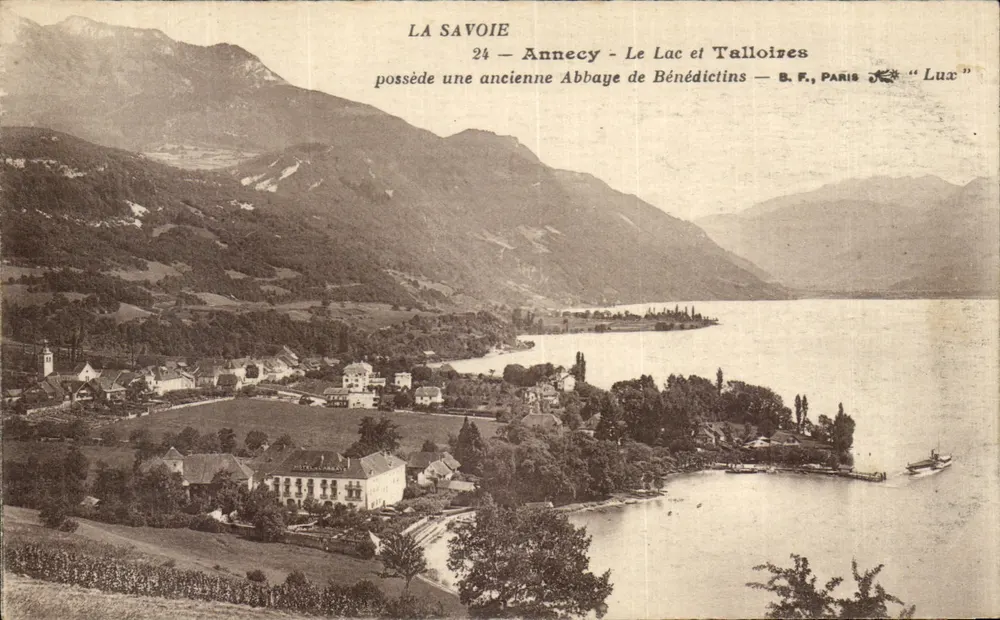 Annecy - See und Talloires — B.F., Paris — 'Lux' - Vorderseite