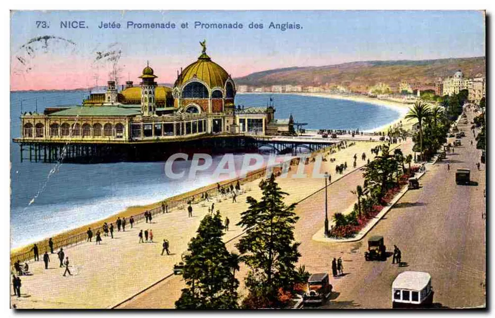 Nizza — Jetty Promenade und Promenade des Anglais — Les Plus Beaux Sites de France, n°73 - Vorderseite