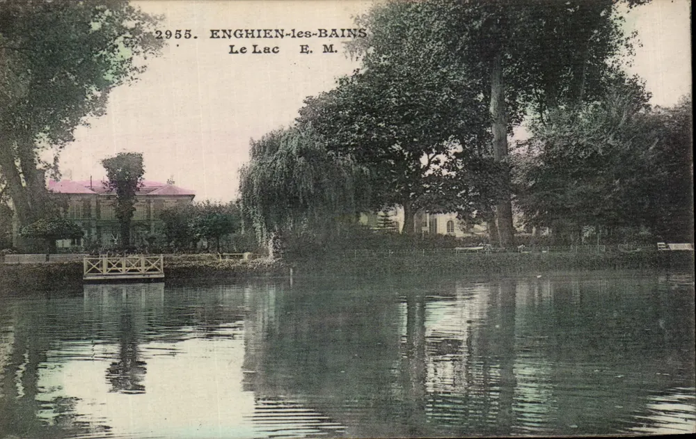 Enghien-les-Bains — O Lago — E. M. n°2955 - Frente