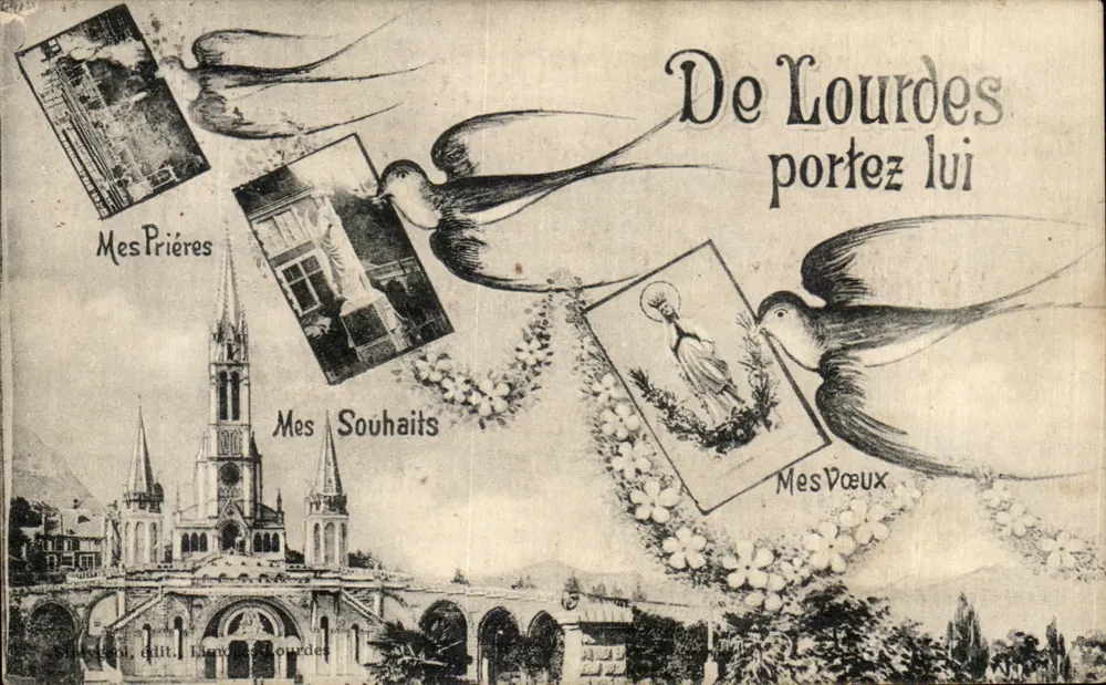 Lourdes — Neujahrsgruß und Gebete — Verlag Lourdes - Vorderseite