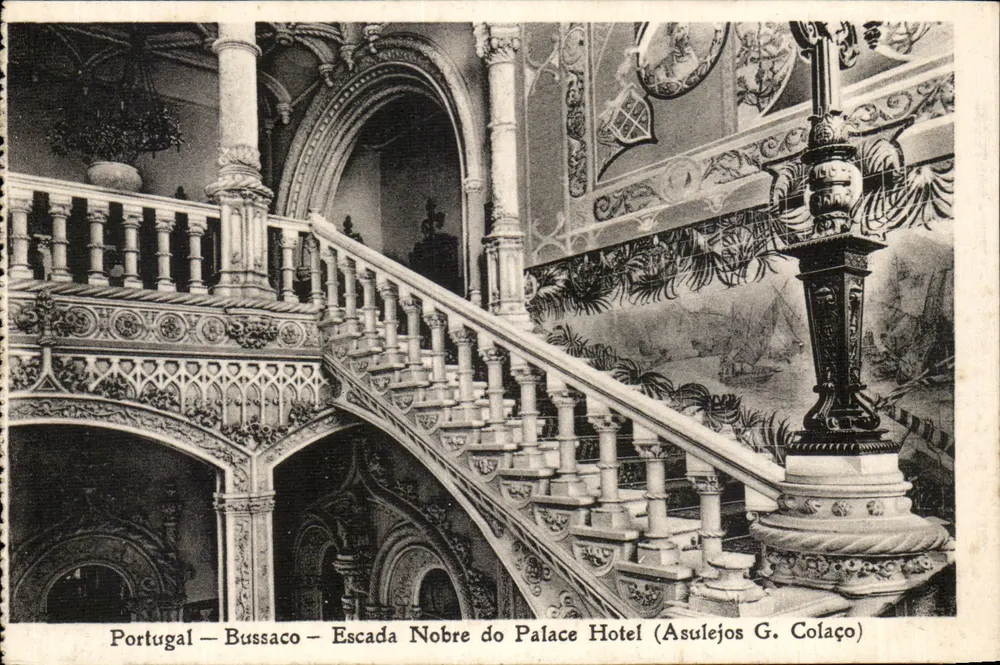 Bussaco — Escada Nobre des Palace Hotels — Asulejos G. Colaço - Vorderseite
