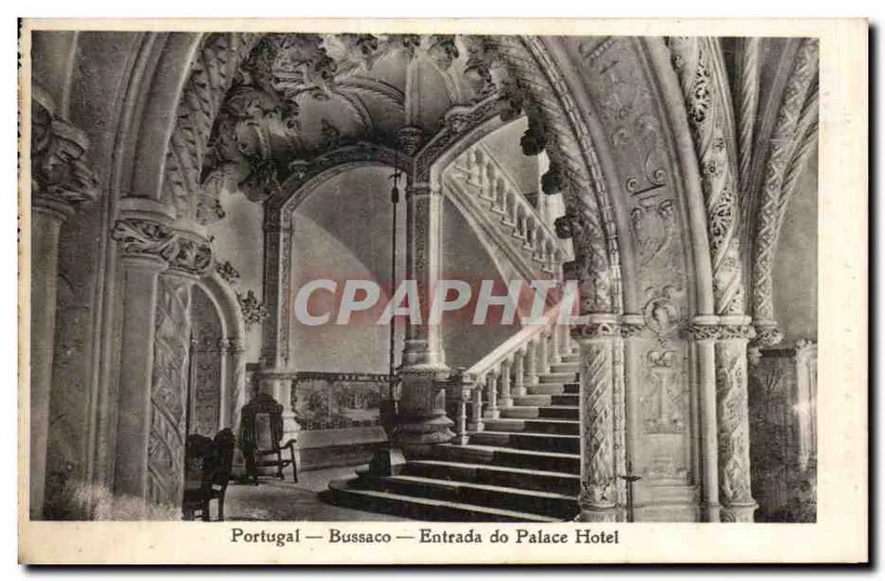Portugal — Bussaco — Eingang zum Palace Hotel — Ausgabe von Casa Aliança - Vorderseite