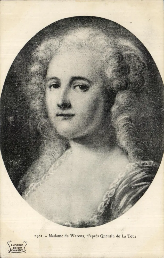 Madame de Warens — ritratto — E. Reynaud, Chambery, n° 1901 - Recto