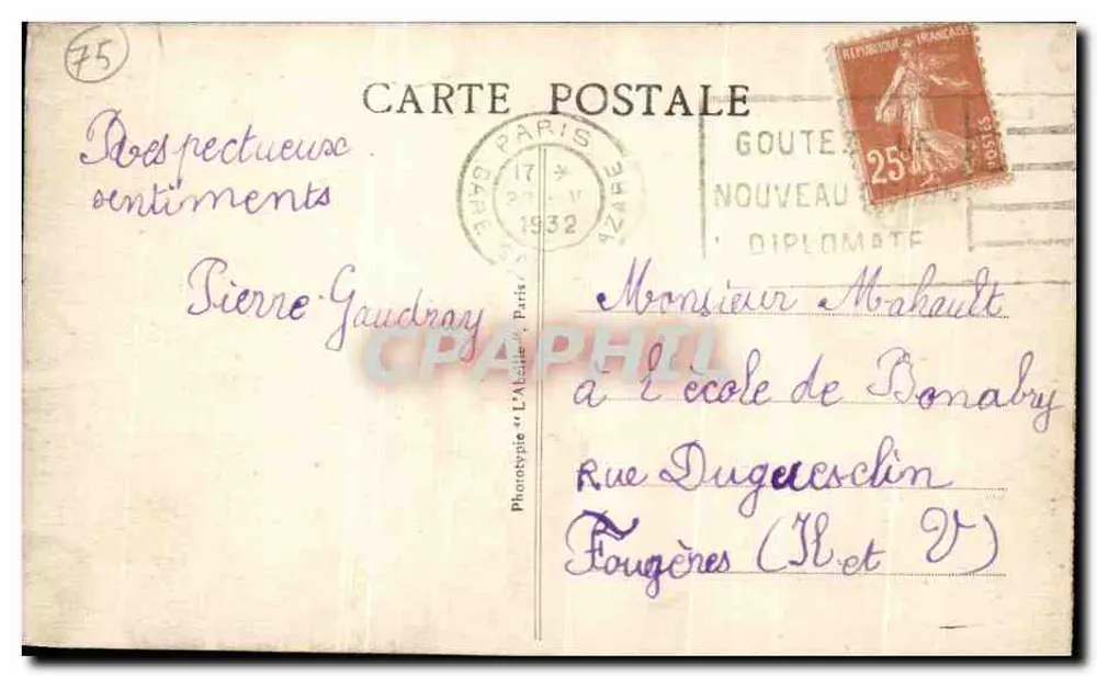 Paris - Le Dôme de l'Hôtel des Invalides — n°144 - Verso