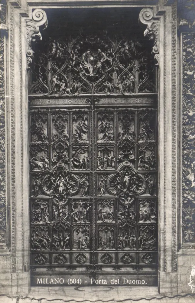 Porta del Duomo — Mediolan — Wydawnictwo Traldi - Awers