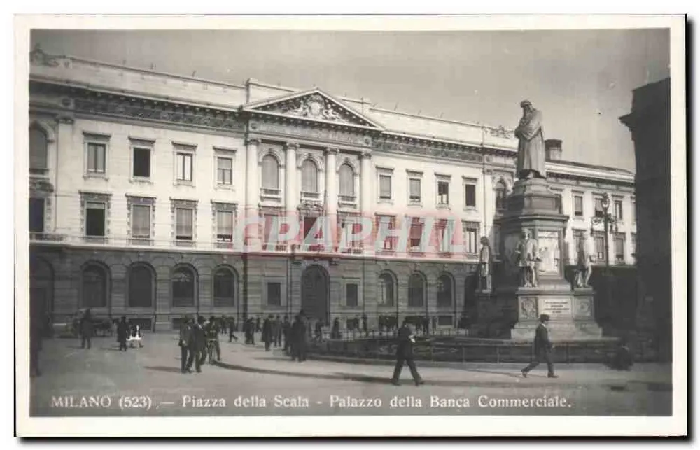 Mailand (523) — Piazza della Scala — Palazzo della Banca Commerciale - Vorderseite