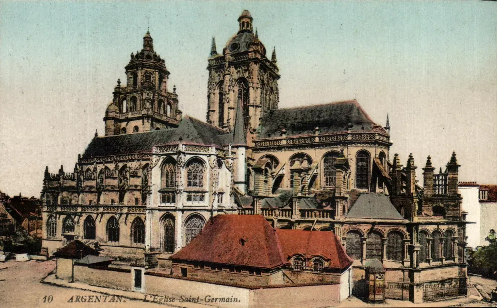Argentan — A Igreja de São Germain — Imp. Lévynas du Cie, Paris, n°10 - Frente
