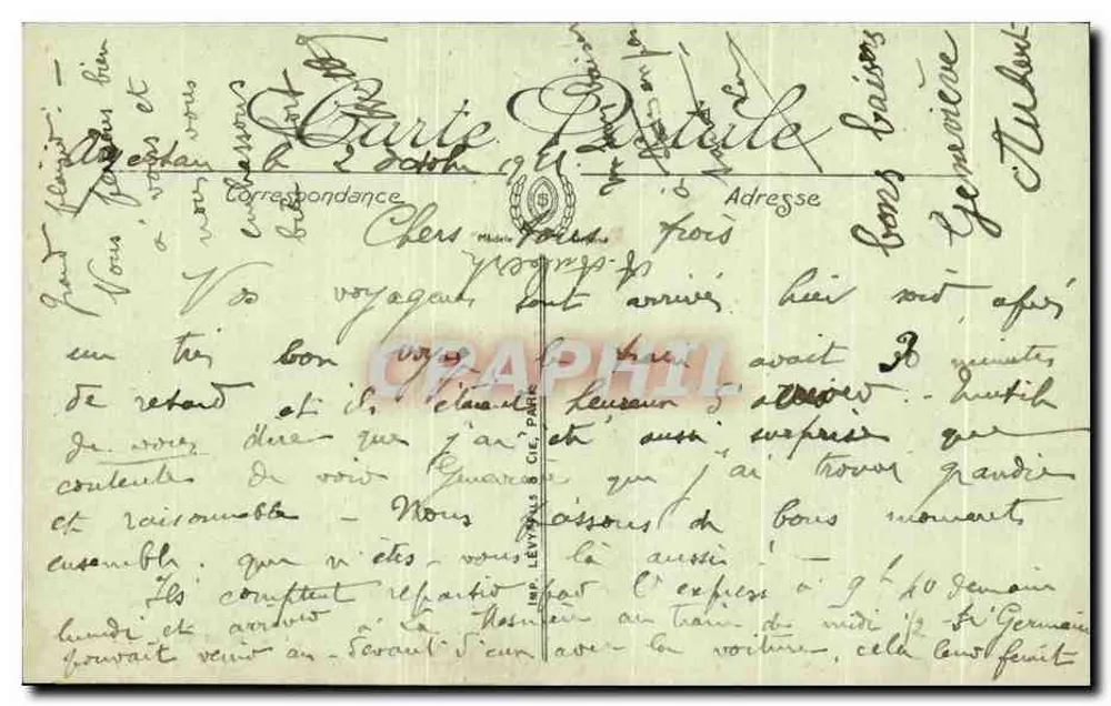 Argentan — A Igreja de São Germain — Imp. Lévynas du Cie, Paris, n°10 - Verso