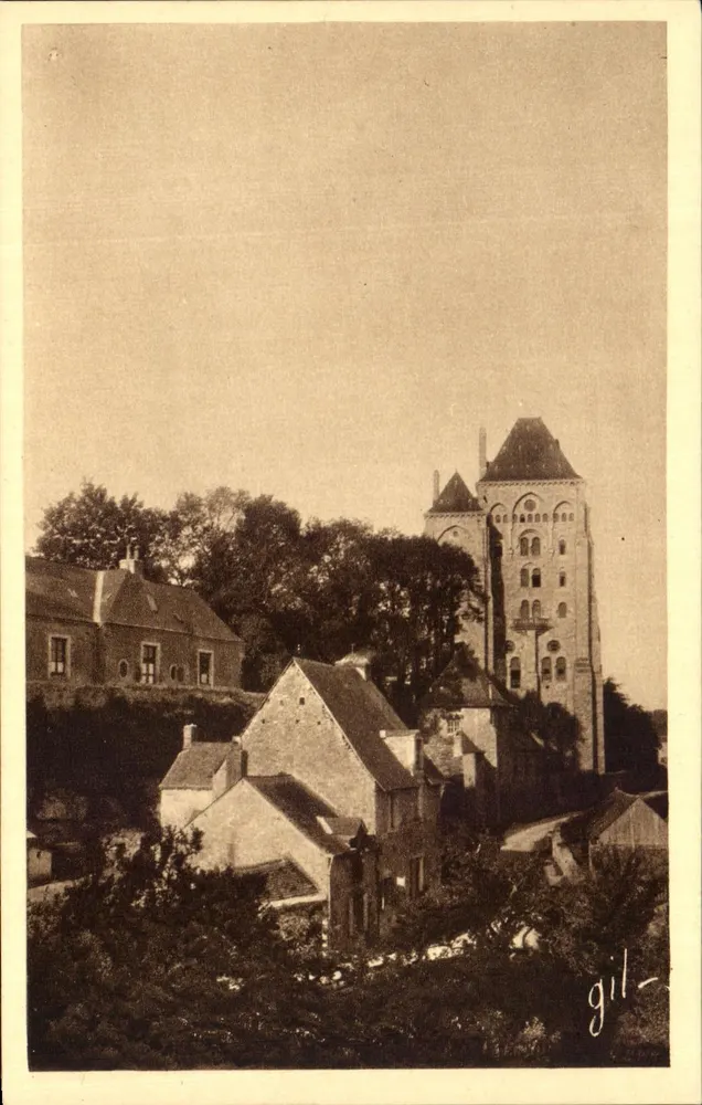 Solemes (Sarthe) — Die Abtei und die Häuser des alten Dorfes — Verlag: édit. des artistiques et littéraires (Sarthe) - Vorderseite