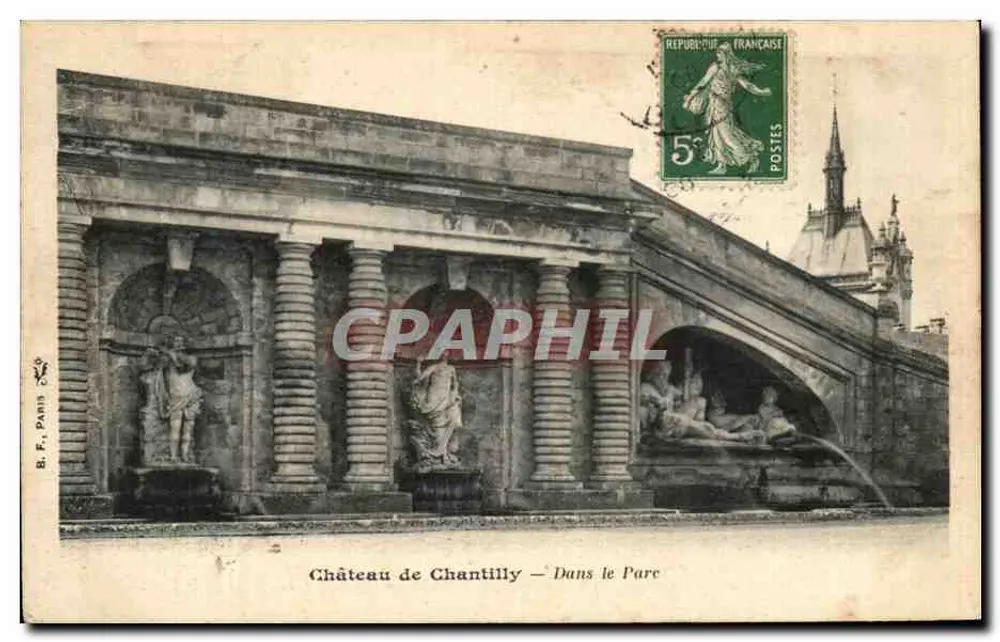 Castelo de Chantilly — No Parque — B. F. PARIS - Frente