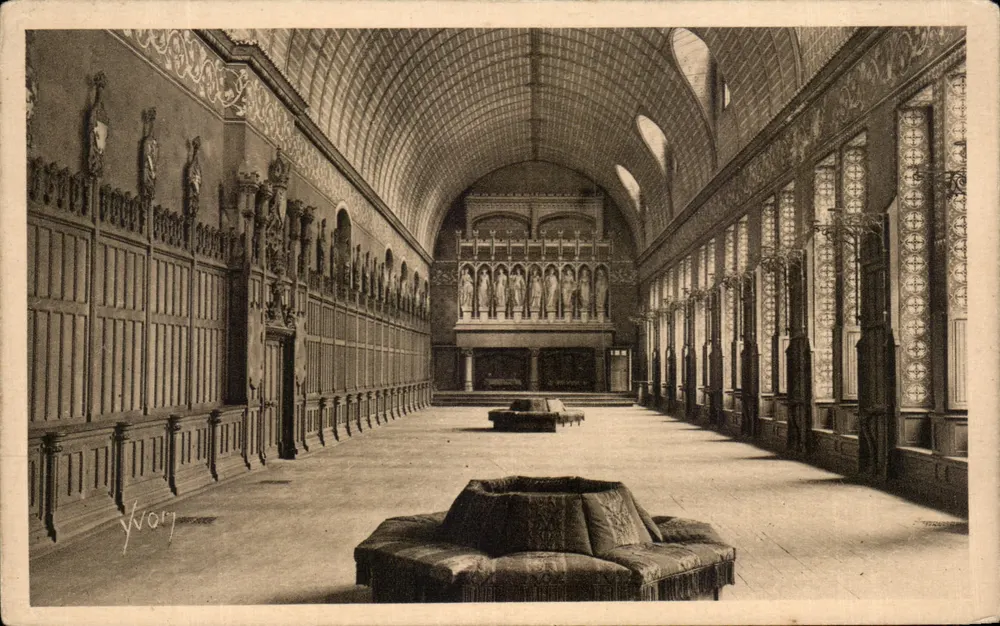 Schloss Pierrefonds — Salle des Preux — Kunstausgabe YVON - Vorderseite