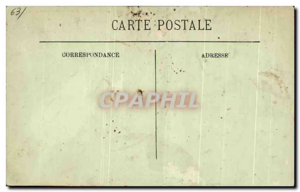 Château-Guyon — Vue du Château — Éditeur L.E. n° 101 - Verso