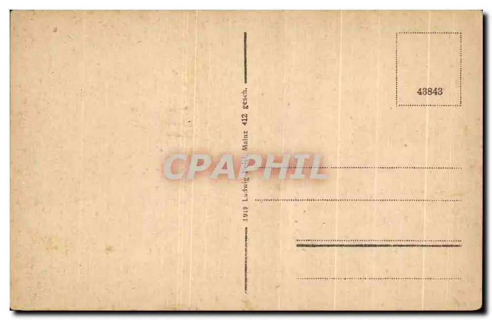 Mainz — Promenade del Reno e Taunus-Straße — editore Ludwig, Mainz, n° 43843 - Verso