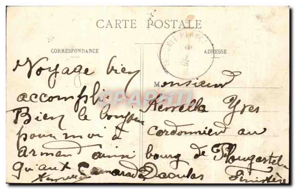 Paris - L'Avenue de l'Opéra — vue de la place avec hôtels et carrosses, éditeur impr. sur la carte n°51 - Verso