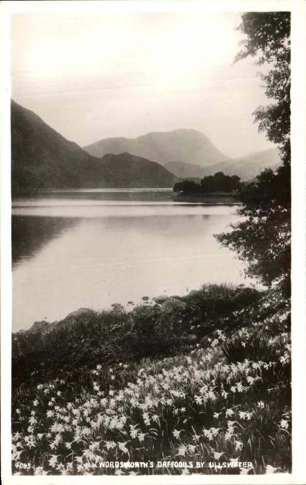 Dafnias de Wordsworth por Ullswater — G. P. Abrahams Ltd. n° 4065 - Frente