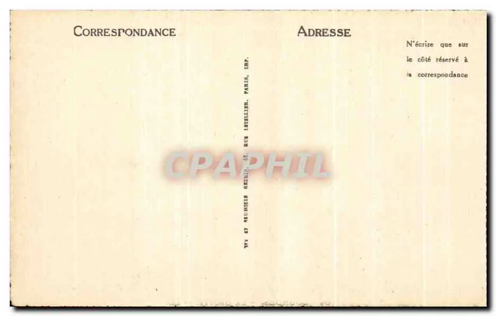Lourdes — A Virgem Coroada — modelo pertencente à estátua religiosa, 64, rue Bonaparte, Paris - Verso