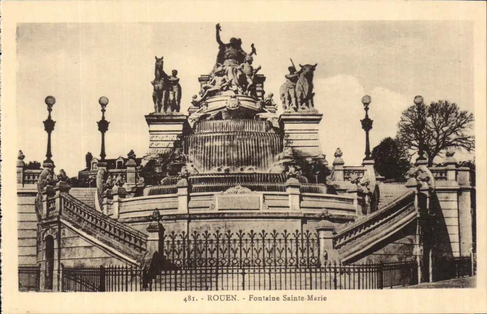 Rouen - Fontaine Sainte-Marie — editor 'La Cipogne', n°48 - Frente