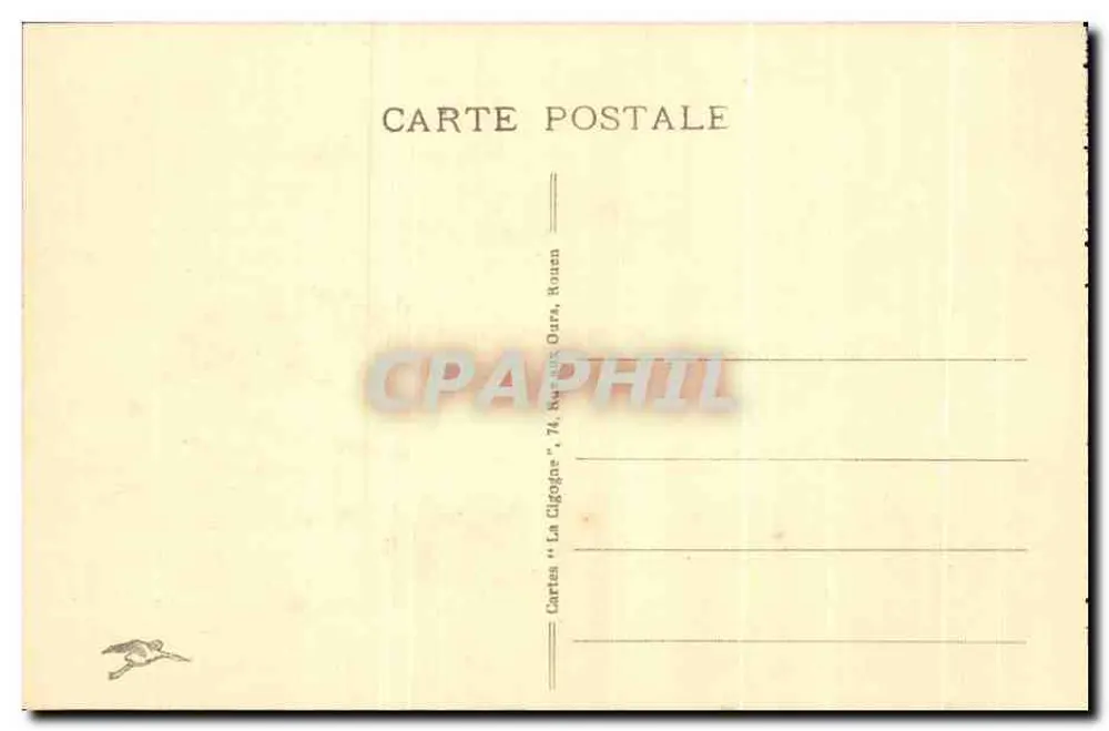 Rouen - A Grande Relógio — editor Cartes "La Cigogne", n° 458 - Verso