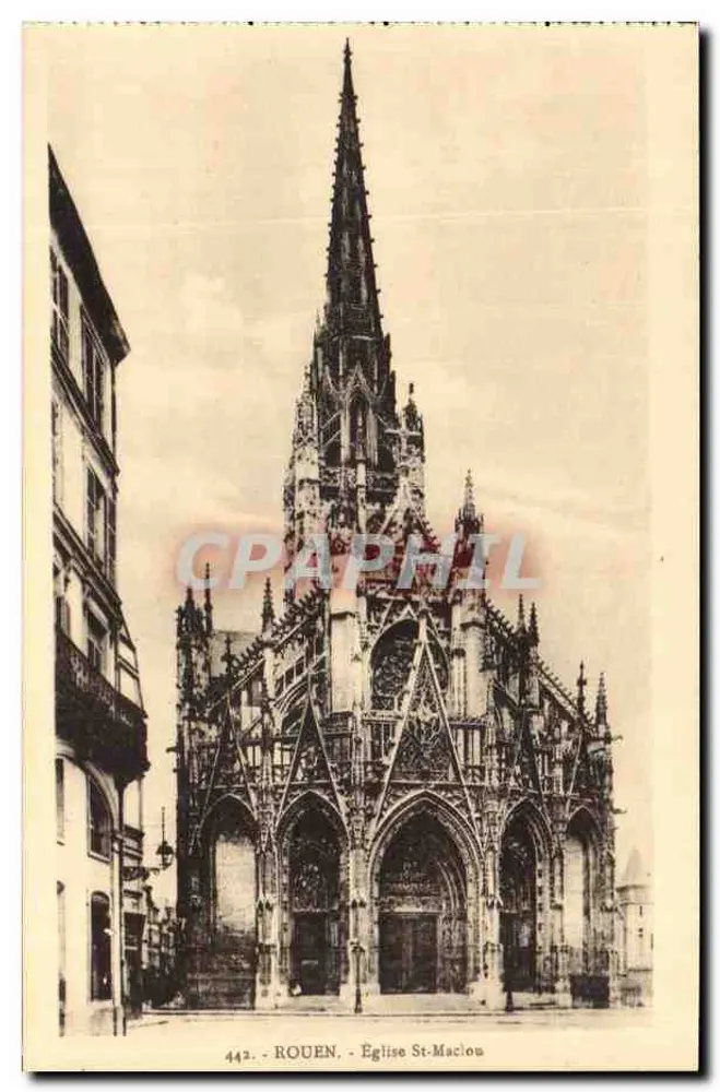 Rouen - Igreja de São Maclou — editor 'La Cigogne', n° 443 - Frente