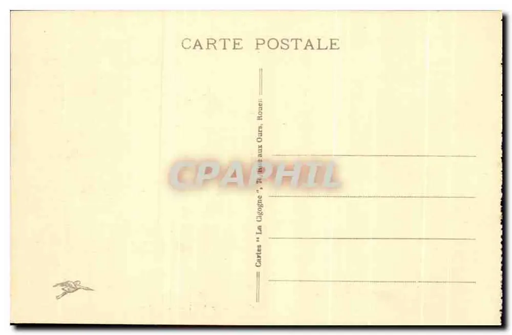 Rouen - Palast der Gerechtigkeit - Saal der verlorenen Akten (15. Jahrhundert) - Verlag 'Cartes "La Ligogne"', n° 289 - Rückseite
