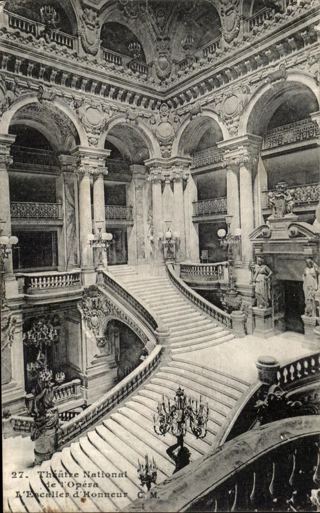 Nationaloper-Theater — Die Ehrenstiege — C.M. n°27 - Vorderseite
