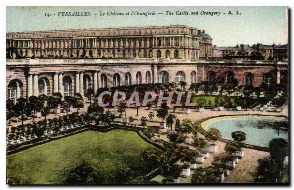 Versailles — Het Kasteel en de Orangerie — A. L. - Voorkant